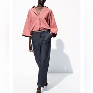 ❗️LAST DAYS❗️WILL BE REMOVED SOON❗️Zara Pink Button Down Shirt